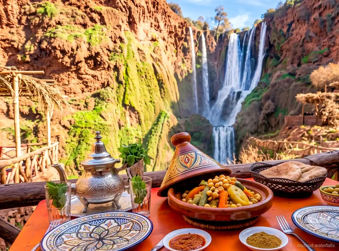 Sendero rocoso de bajada en la excursión a las Cascadas de Ouzoud desde Marrakech