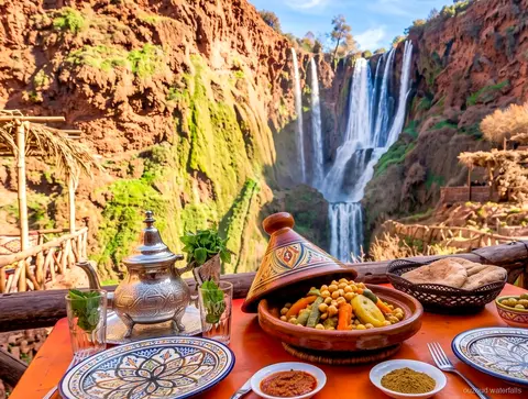 Steiniger Abstiegspfad auf der Ouzoud Wasserfälle Tour ab Marrakesch